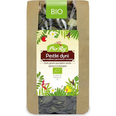 Semi di zucca biologici verde scuro (polacchi) 300 g - BIO RAJ