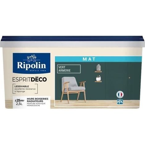 RIPOLIN Farbe Matt Ultra Deckend - Grün Armerie