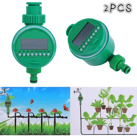 Timer per irrigazione automatico elettrico con display digitale da giardino (1 pz)