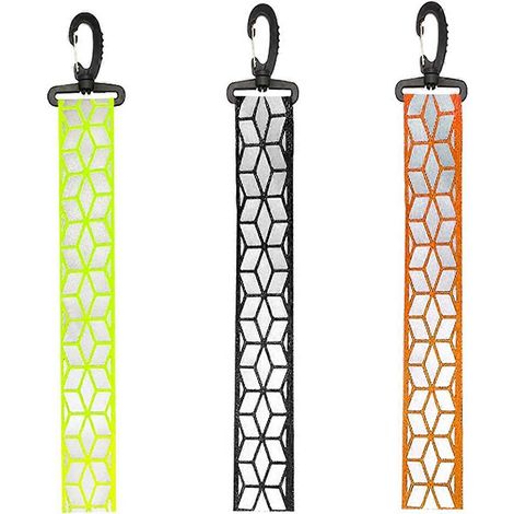 Réflecteur de sécurité pour vélo, porte-clés réfléchissant, pendentif réfléchissant, balise de sécurité pour sac à dos pour le cyclisme nocturne, accessoires de sac à dos (1/5)