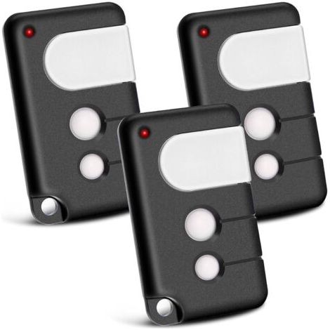 Lot de 2 Telecommande Portail compatibles avec Chamberlain, 433,92 MHz 3 canaux, compatibles avec TX4RUNI, TX2REV, 84335EML, 84333E, 94333E, 4335EML, MotorLift 500, 700,1000 (1/5)