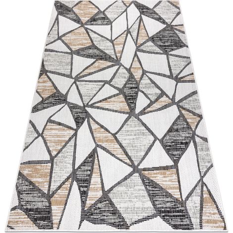 Tappeto SIZAL COOPER Mosaico 22208 ecru / nero beige 140x190 cm
