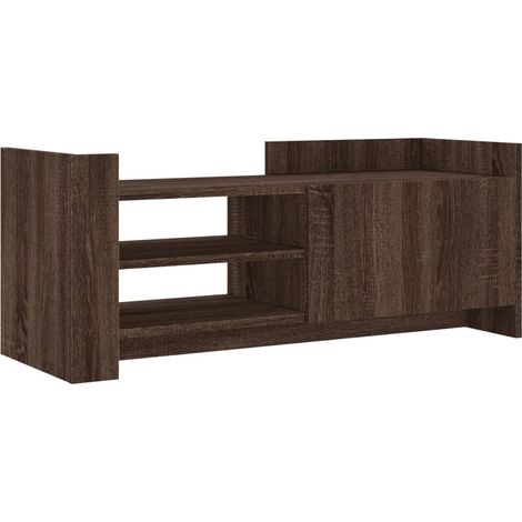 vidaXL Mobile TV Rovere Marrone 100x35x40 cm in Legno Multistrato (1/5)