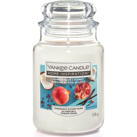 Yankee Candle Duftkerze Großes Glas Pomegranate Coconut 538 g Kerze Duft Kerze