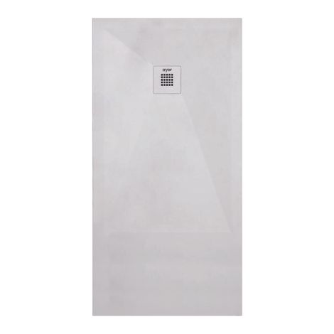 ONDEE ZEN - Receveur de douche NOLA 3 - 70x180x3cm - Résine - Blanc - Bonde - Découpable (1/3)
