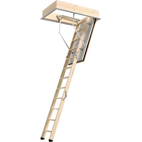 Dolle Feuerhemmende Bodentreppe REI 60 bis 285cm Raumhöhe mit U-Wert 0,94W/m² Deckenöffnung 120x70cm