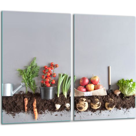 Tagliere in vetro 2x 30x52 verdure (1/5)