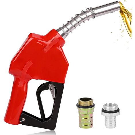 Pistolet De Distribution Avec Système D'arrêt Automatique: Buse Diesel Automatique, Raccord 1", Interface à 25mm, Pistolet De Carburant Pour Pompage Transvasement De Diesel Et Fuel Fioul (1/5)