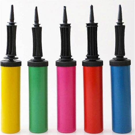 Gonfleur de ballons manuel en plastique, pompe à air manuelle pour bouées et ballons jouets (couleur aléatoire) (1/4)