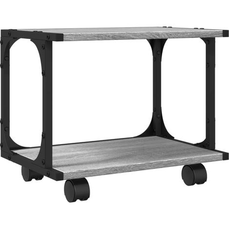 Support d'imprimante à 2 niveaux sonoma gris 41x28x33,5 cm CFW26765 (1/5)