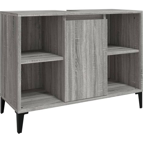 Maison Exclusive - Waschbeckenunterschrank Grau Sonoma 80x33x60 c