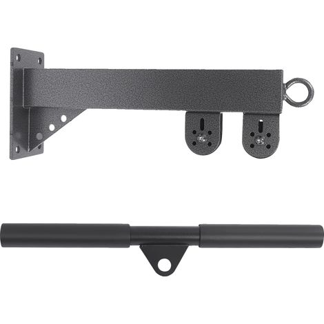 Sistema de poleas, de montaje en pared, herramienta de entrenamiento multiusos, color negro. (1/2)