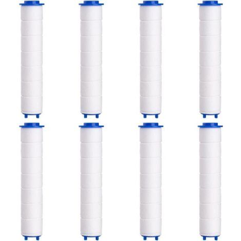 Shower Head Filter, 8 Pcs PP Cotton Shower Filter for Shower Head, Removable Anti-Limescale for Shower Head (95mm) (1/5)