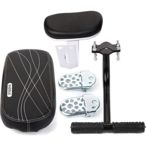 Siège Arrière Enfant Pour Vélo - Avec Coussin Assise Dossier Accoudoirs Repose-Pieds - Compatible Tous Vélos Adultes - 1 Pièce (1/4)