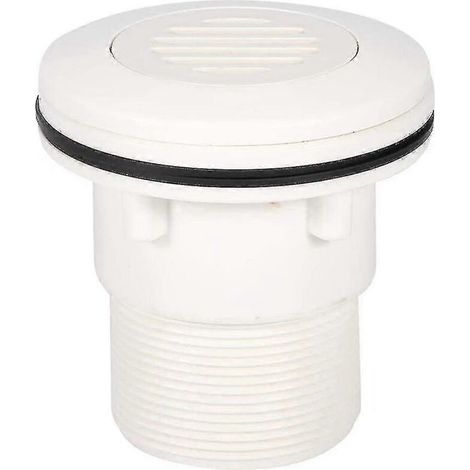 YMYNY Bocchetta di aspirazione per piscina a getto, rubinetti per piscina di forma rotonda, accessori universali (coperchio a rete), bianco (1/3)