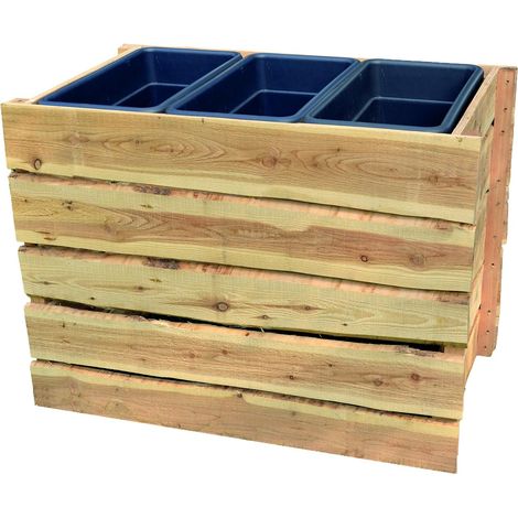 HERLEV Hochbeet Lärche B 108 x T 64 x H 80 cm