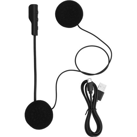 Eosnow Casque Bluetooth, casque d'écoute à réponse automatique, réduction du bruit, casque d'écoute sans fil Rechargeable pour moto et sport