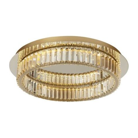 [NEUWERTIG] B-Ware Nova Luce Deckenleuchte Deckenlampe LED AURELIA Gold Neutralweiß dimmbar 50 cm (1/2)