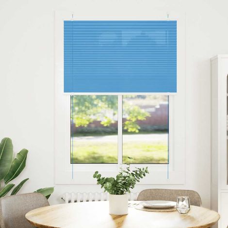 Maison Exclusive - Tenda Plissettata Blu 90x150 cm Larghezza Tessuto 89,4 cm