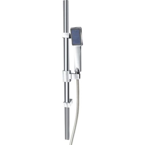 Rail coulissant avec douche de tête en acier AD-6725 réglable en hauteur 25h cm (1/4)