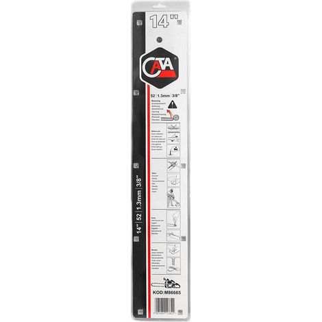 Guide-chaîne avec 2 chaînes 14'' 52 1,3 3/8'' (1/5)