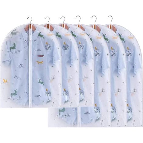 Housses transparentes pour vêtements, housses de costume, housses anti-poussière pour vêtements