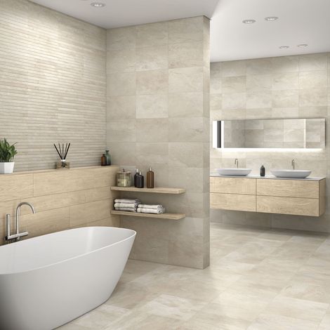 Faïence ROCK SAND 30x60 cm – Surface 1,46 m² – Texture douce – Finition naturelle pour espaces raffinés