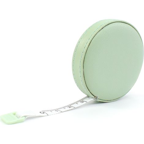 Ruban De Mesure - 150 cm - En Cuir - Rétractable Avec Bouton Central - Pour Couture Tailleur Corps - 1 Pièce (1/5)