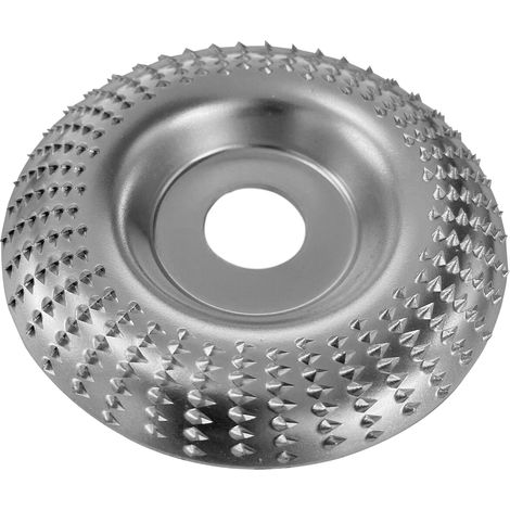 Lot de 2 disques à meuler de 10 cm (4 pouces) pour le travail du bois, compatibles avec les meuleuses d'angle et dotés d'un alésage de 16 mm (0,63 pouce). (1/5)