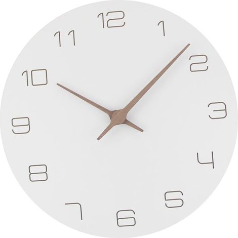 Horloge Murale Bois Simple et Silencieuse Horloge Décorative Intérieure pour Chambres et Salons (1/5)
