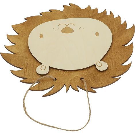 Pendentif Créative et Facile à Utiliser Style Nordique en Bois Tête de pour Décoration Murale Maison pour Chambre et Salon (1/5)