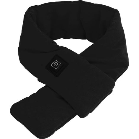 Scaldacollo elettrico, 3 velocità regolabili, alimentazione tramite USB, temperatura costante, lavabile, scaldacollo elettrico, fascia riscaldante per il collo (nero)