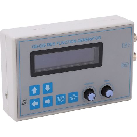 DDS-Funktionsgenerator: Sinus-, Rechteck-, Sägezahn- und Dreiecksignale, 1 bis 65.534 Hz, 9 V DC (1/5)