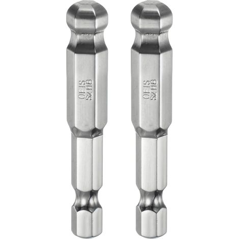 2pcs Embout de Tournevis Hexagonal 8mm (H8.0) en Acier S2 (1/5)