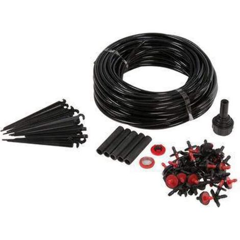 Plastic Automatic Irrigation System Plant Watering Devices 71pc Water Drip Distribution Plant Watering System Save Time and Water Micro Garden Watering System Kit for Greenhouse, Veranda or Garden Sel (1/4)