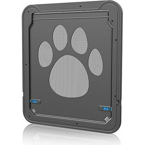 Gattaiola, per cani, gattaiola, porta per gatti con serratura, gattaiola per piccoli animali, Cat Mate, bloccabile, in ABS, facile da installare, nera (1/5)