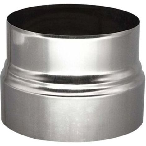 Réducteur de tuyau de poêle 120 mm à 110 mm - Raccord de, XU,poêle - En acier inoxydable - Réduction du tuyau de cheminée - (1/4)