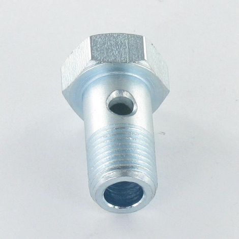 Vis creuse simple ou vis banjos Tête hexagonale TH M12X24 Pas fin Pas de 150 Acier zingué - 1 pièce (1/2)