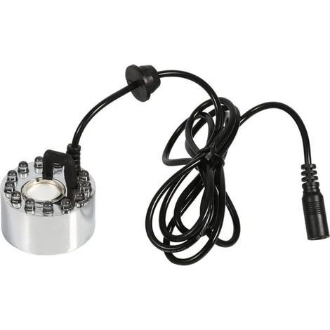 Brouillard d'Eau pour Fontaine Humidificateur Ultrasonique avec 12 LED Brumisateur Ultrasons (1/4)