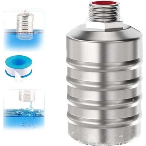 Water Valve,304 Stainless Steel Completely Automatic Water Level Control Floating Valve Floating Valve/Modèle ondulé intérieur 4 points (arrivée d'eau supérieure) (1/4)