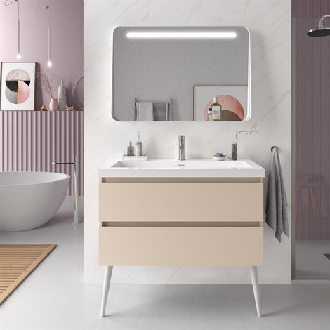 Armoire murale SPIRIT 1000 2 coulisses métalliques avec fermeture amortie MACCHIATO 997 x 540 x 450 mm (1/5)