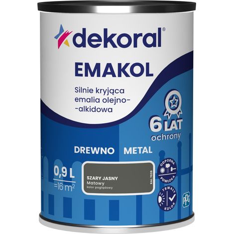 Dekoral Emakol Grigio Chiaro Opaco 0,9L 1 pz.