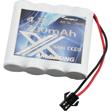 Pack de batterie (NiMh) 4.8 V 700 mAh Amewi 28888 stick prise femelle micro voiture (1/2)