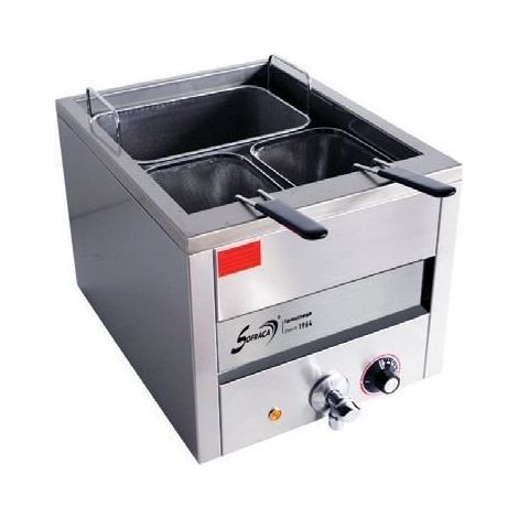 Cuiseur à pâtes électrique PRO 3 paniers portions, cuve 15 litres, 3600 W, 220 V - MONO