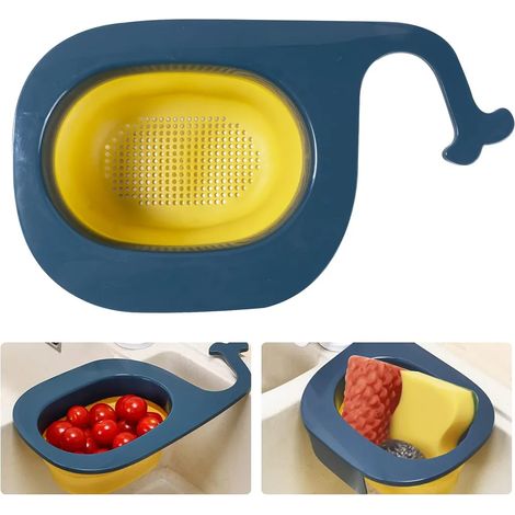 Passoire à nouilles, panier d'égouttoir pour évier de cuisine, filtre pour bac, tamis à légumes, fruits et déchets alimentaires, compatible avec tous les éviers. (1/5)