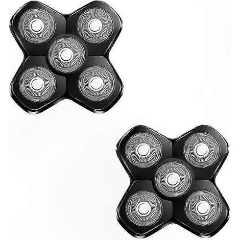 Lames de rechange pour rasoir homme, tête magnétique 5 lames, lot de 2 (1/5)
