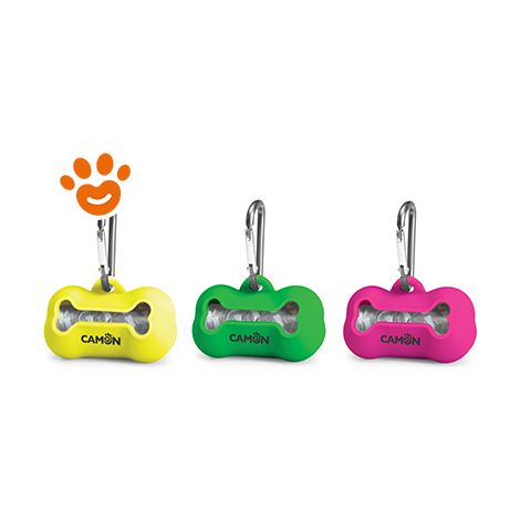 Camon Dog Dispenser Sacchetti Igienici - Camon Dog Dispenser Sacchetti Igienici - Dispenser giallo