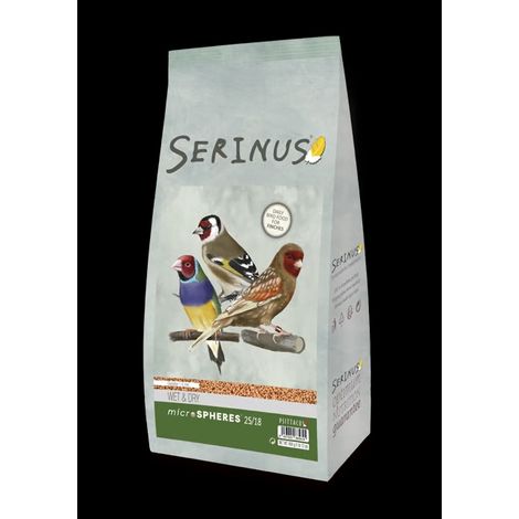 Microsphères humides et sèches Serinus 25/18 - Aliments microextrudés