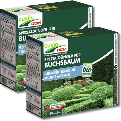 Cuxin Buchsbaumdünger 6 kg Spezialdünger Buchsdünger Heckendünger Baumdünger (1/2)