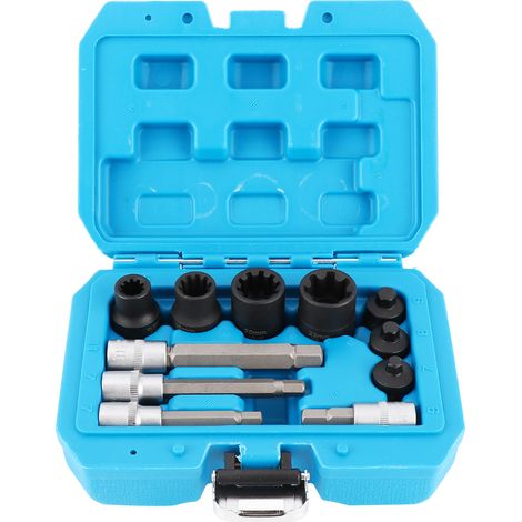 Jeu de douilles et embouts pour étrier de frein, coffret inclus, acier chrome-vanadium, compatible Mercedes-Benz (1/5)